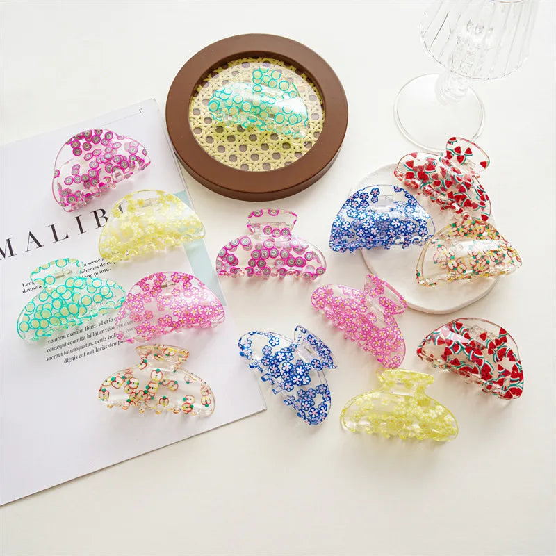 Elegant Lady  Women's Geometric Fruit Acrylic Headwear
