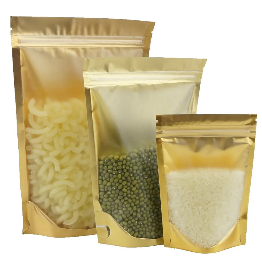 simple style solid color plastic food packaging bag 100 pieces