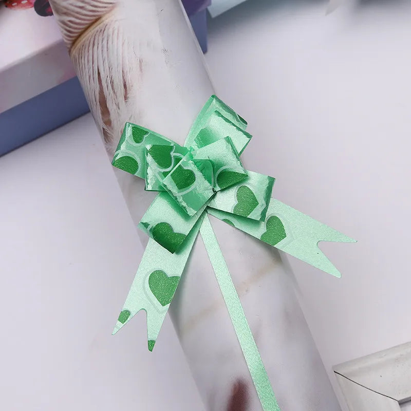 Free Shipping 15# Trumpeter Flower Christmas Holiday Decoration Gift Packaging PP Plastic Flower Bow Ribbon