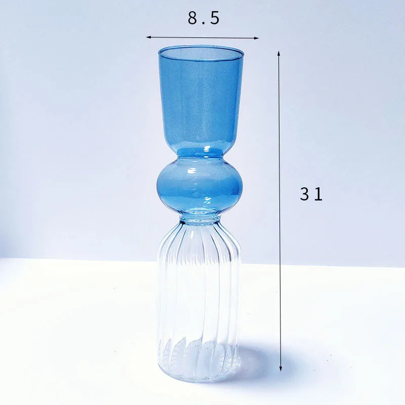 Casual Elegant Simple Style Solid Color Glass Vase Artificial Decorations
