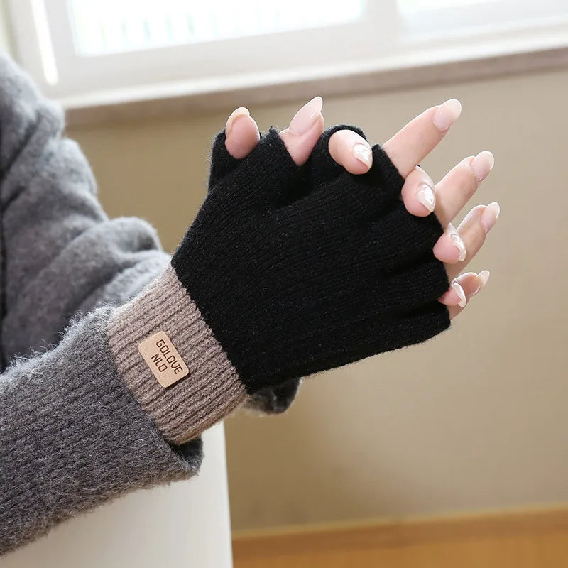 women's casual simple style solid color gloves 1 pair
