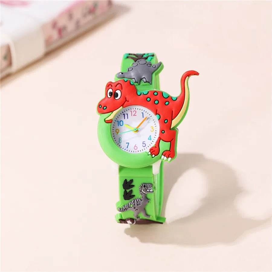 cute dinosaur buckle quartz kids watches