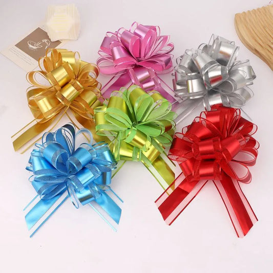 New 50 Snow Yarn Matte Fit Ball Flower Christmas Gift Flower Fruit Basket Packaging Metallic Color Hand Pull Flower