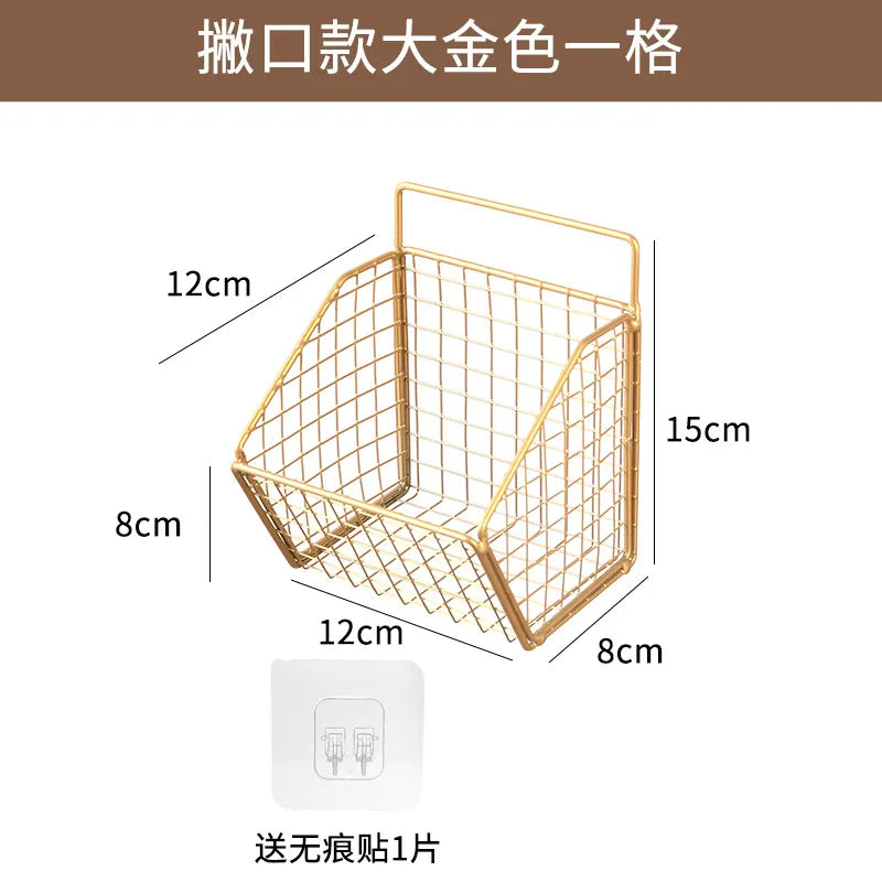 Simple Style Solid Color Iron Storage Box