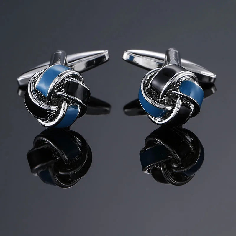simple style solid color copper plating unisex cufflinks 1 pair
