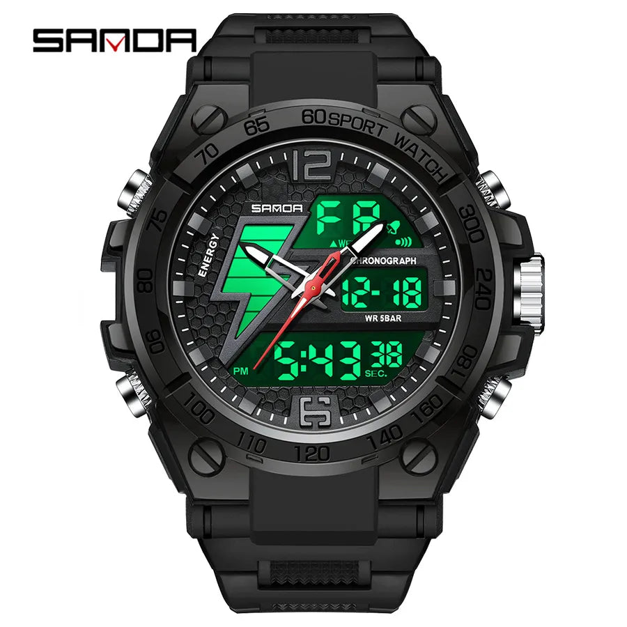 modern style solid color electronic men's watches