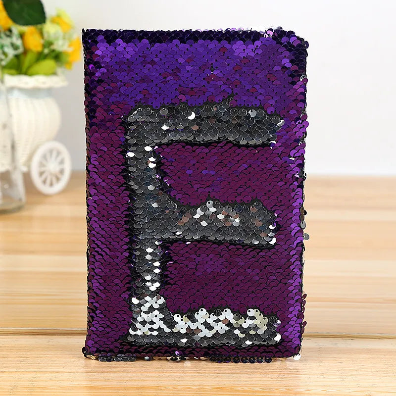 Color Changing Fish Scale Sequin Notebook Customizable Cover Pattern Creative Stationery Ideal For Anniversary And Award Ceremonies