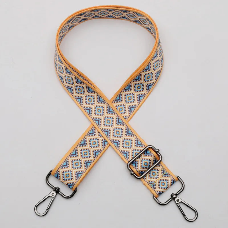 Polyester Stripe Lingge Leopard Bag Strap
