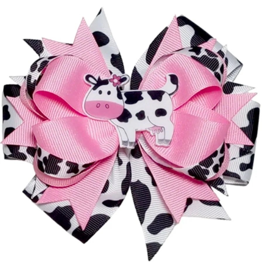 Hot Selling  Milk Bow Western Denim cowgirl   Children's Hairpin