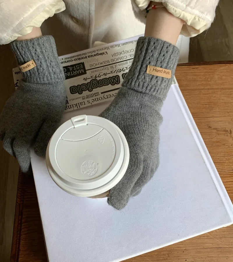 women's basic streetwear solid color gloves 1 set
