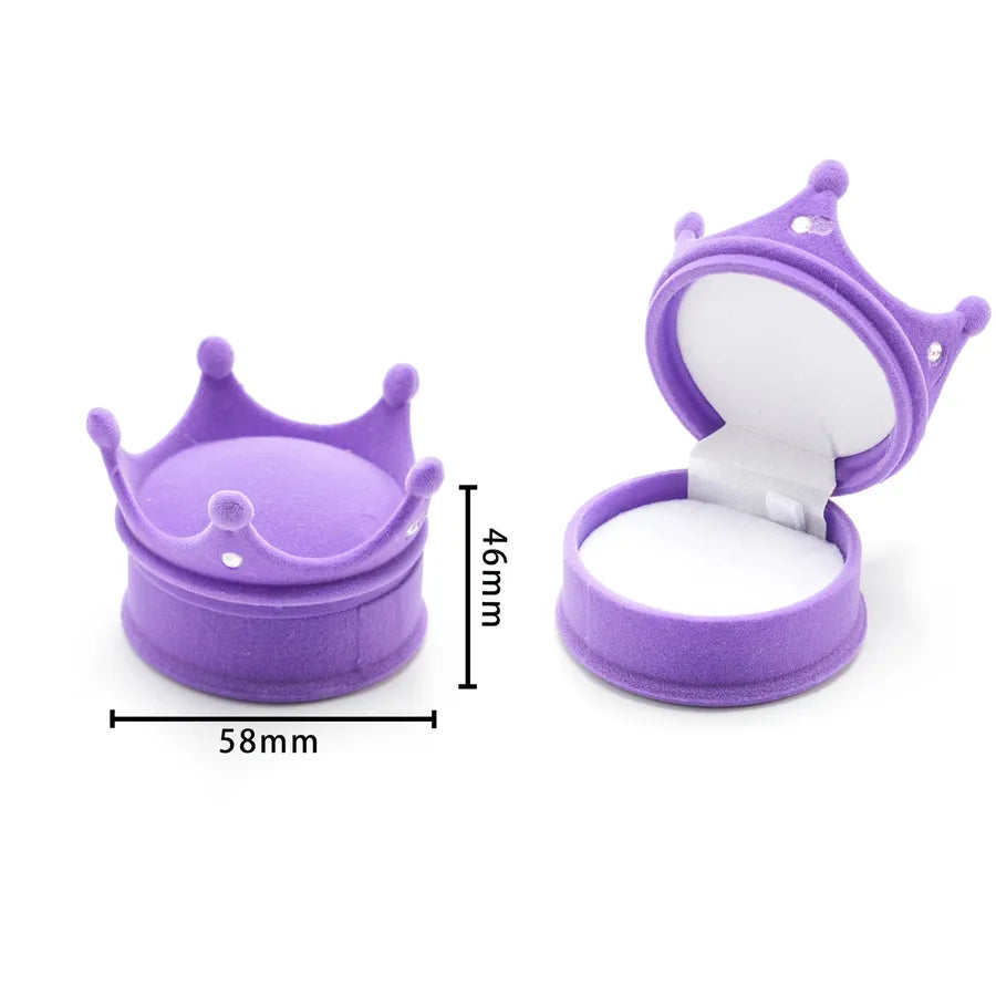 1 Piece Flannel Simple Style Classic Style Daily Angel Crown Strawberry Jewelry Boxes