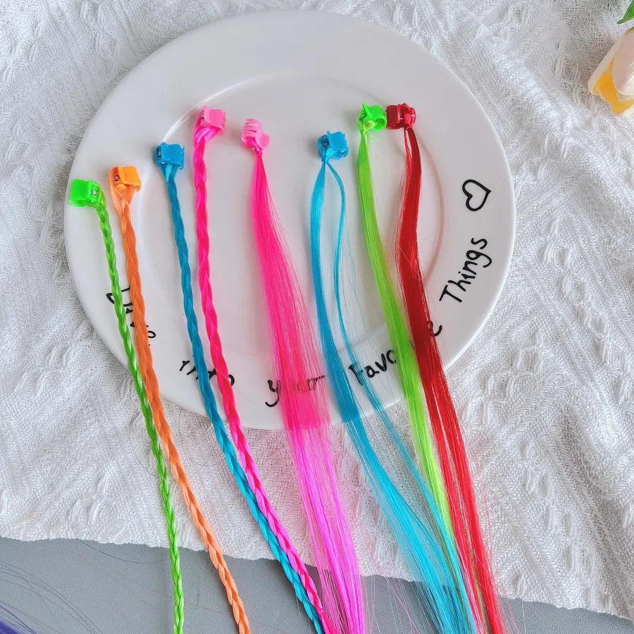 Cute Girl'S Solid Color Plastic Hair Claws