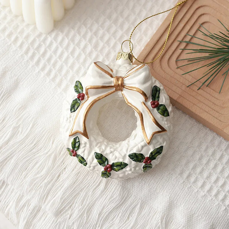 New Christmas Decorations Creative Snowflake Christmas Tree Hanging Ornaments Scene Arrangement Props Festive PVC Decoration