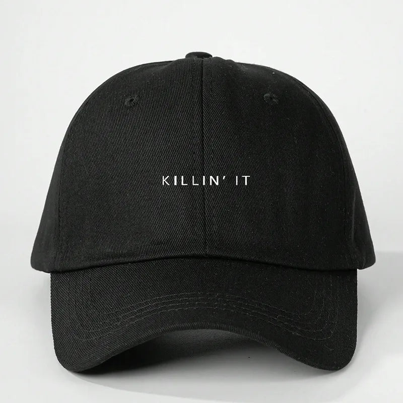 Unisex Elegant Lady Letter Curved Eaves Baseball Cap