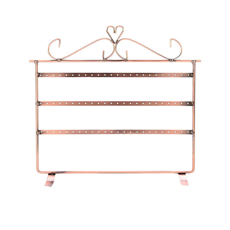 hot-selling three-tier iron display rack double-sided earring storage rack wholesale nihaodropshipping