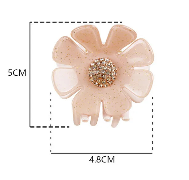 Cute Women's Flower Acetic acid sheets Hair Claws