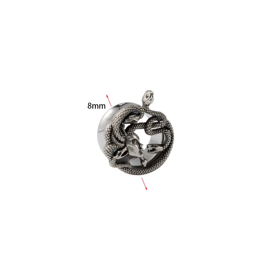 Hip-Hop Retro Solid Color 304 Stainless Steel Ear Studs