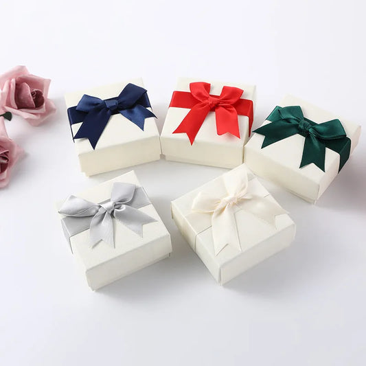 1 Piece Paper Modern Style Daily Bow Knot Jewelry Boxes