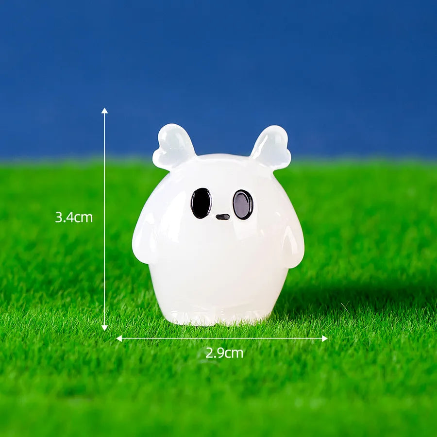 Glowing Resin Pumpkin Devil Halloween Decorations Micro Landscape Creative Cute Ghost Accessories Night Light Scenic Spot