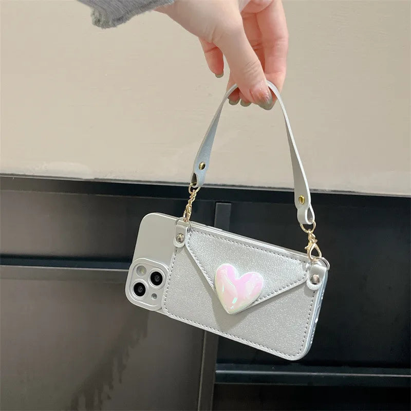 Silica Gel Heart Shape Retro Sweet Phone Cases Phone Accessories
