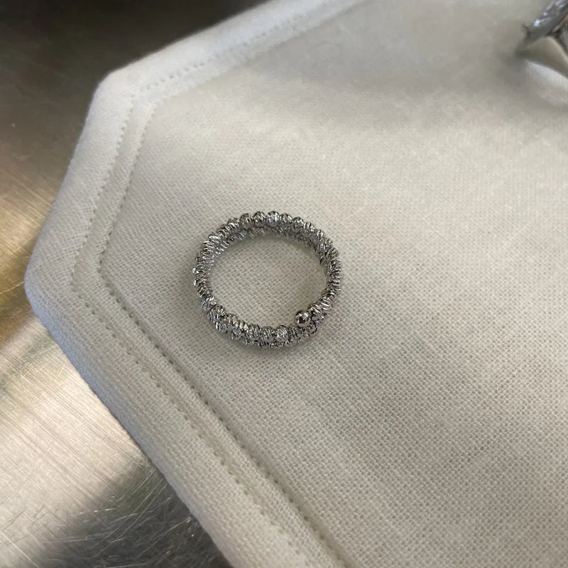 Retro Classic Style Geometric natural stone Open Rings Rings In Bulk