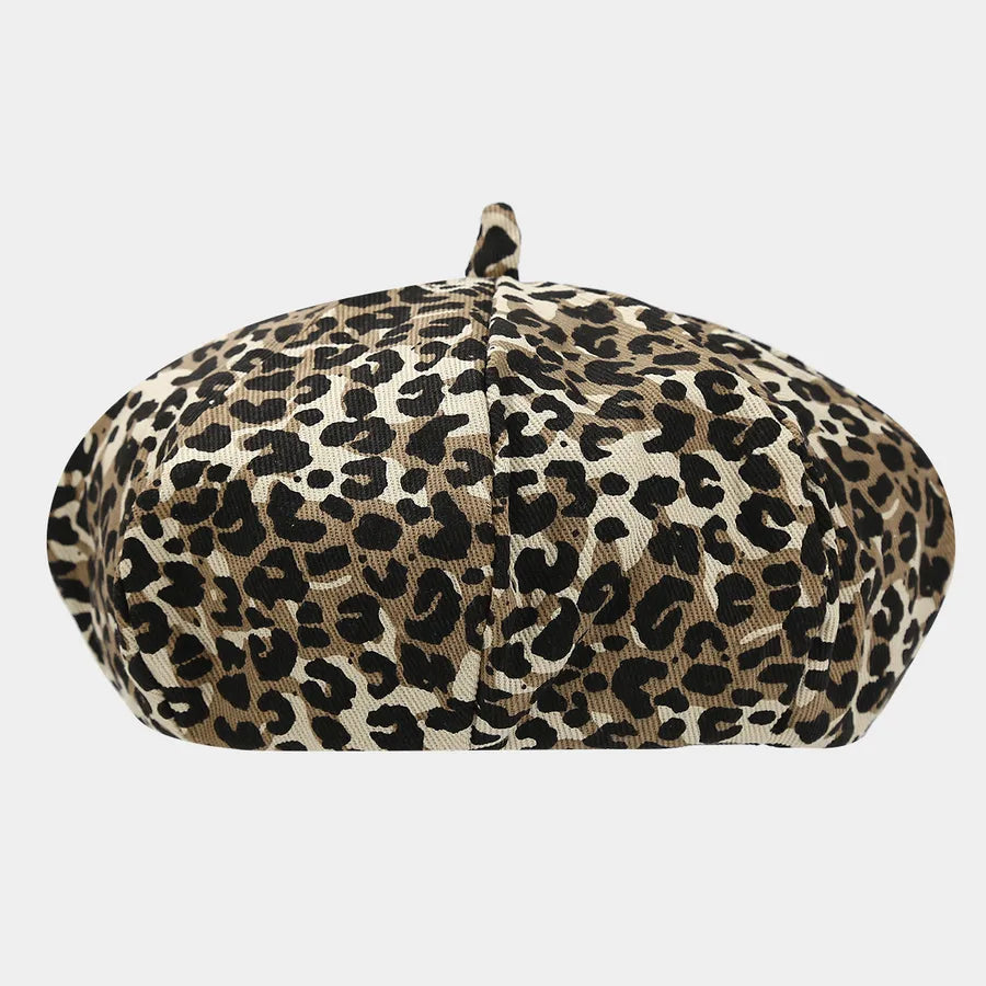 Women's Elegant Simple Style Color Block Printing Eaveless Beret Hat