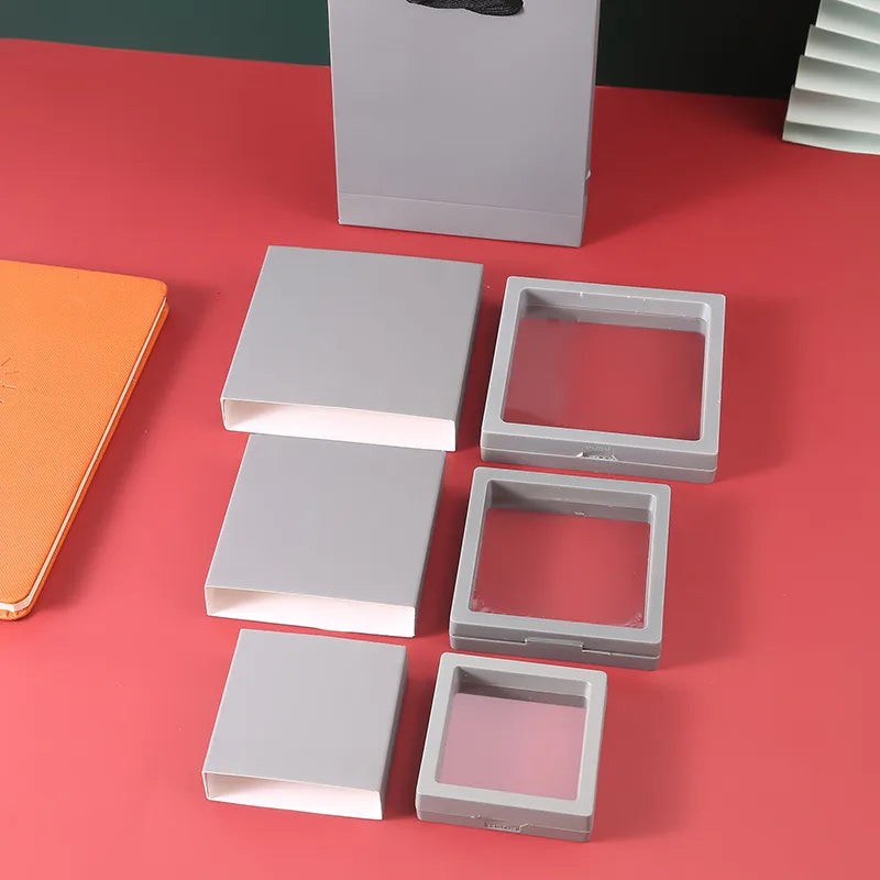 simple style solid color paper jewelry packaging bags