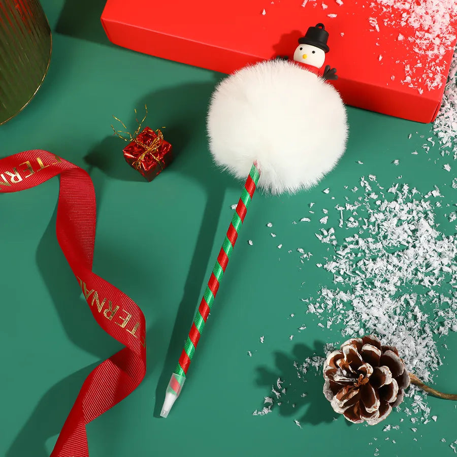 1 Piece Christmas Tree Christmas Daily Christmas PP rabbit fur Casual Simple Style Gel Pen