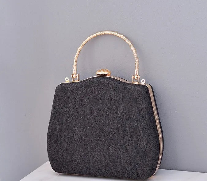white blue black polyester color block square evening bags