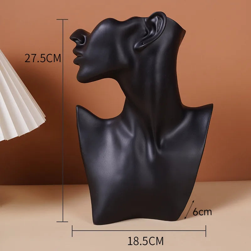Resin Jewelry Display Stand Necklace Bracelet Earring Model Holder Premium Feel Integrated Design Hand Touch Pattern