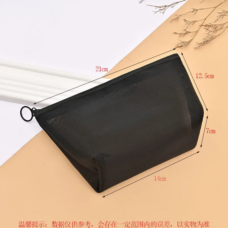 women's small all seasons nylon heart shape fashion square zipper cosmetic bag