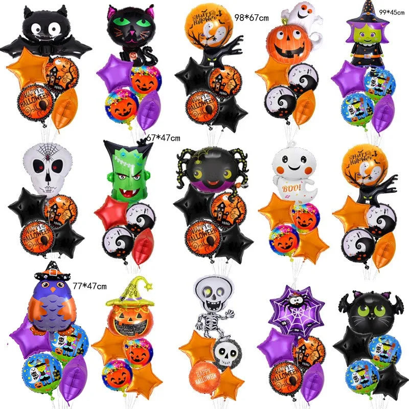 halloween geometric aluminum film party balloon