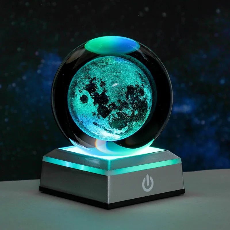 Simple Style Solar System Starry Sky Dolphin Crystal Holiday Daily Ornaments Led Lights Night Lights