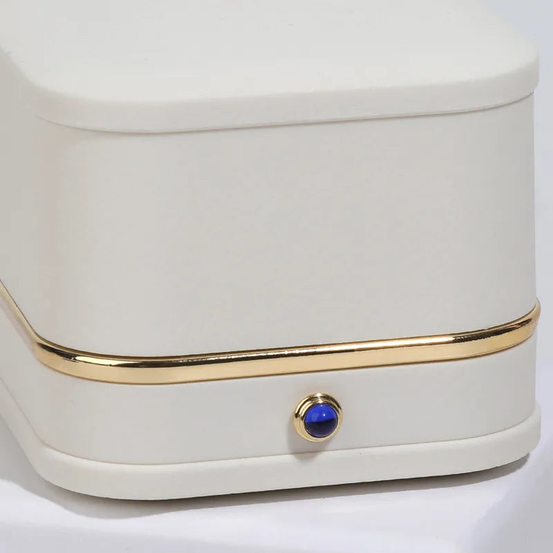 1 Piece Pu Leather Luxurious Holiday Daily Solid Color Jewelry Boxes