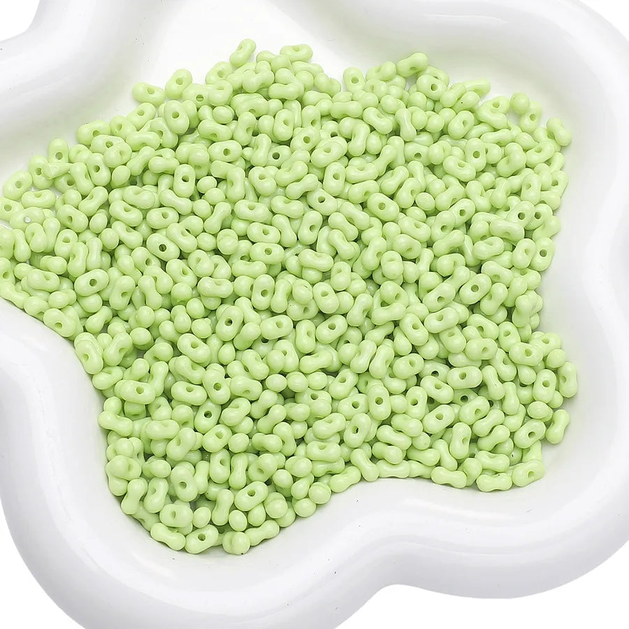 1 Set Arylic Solid Color Beads