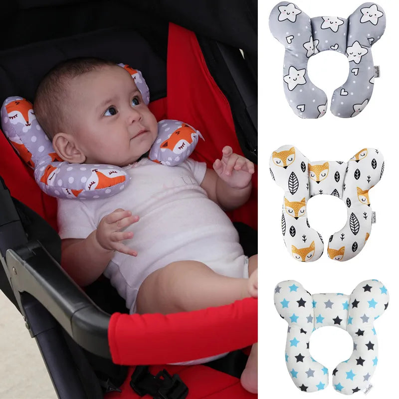 baby head protector u-shape pillow cart fixed head pillow car seat sleeping protection head neck pillow wholesale