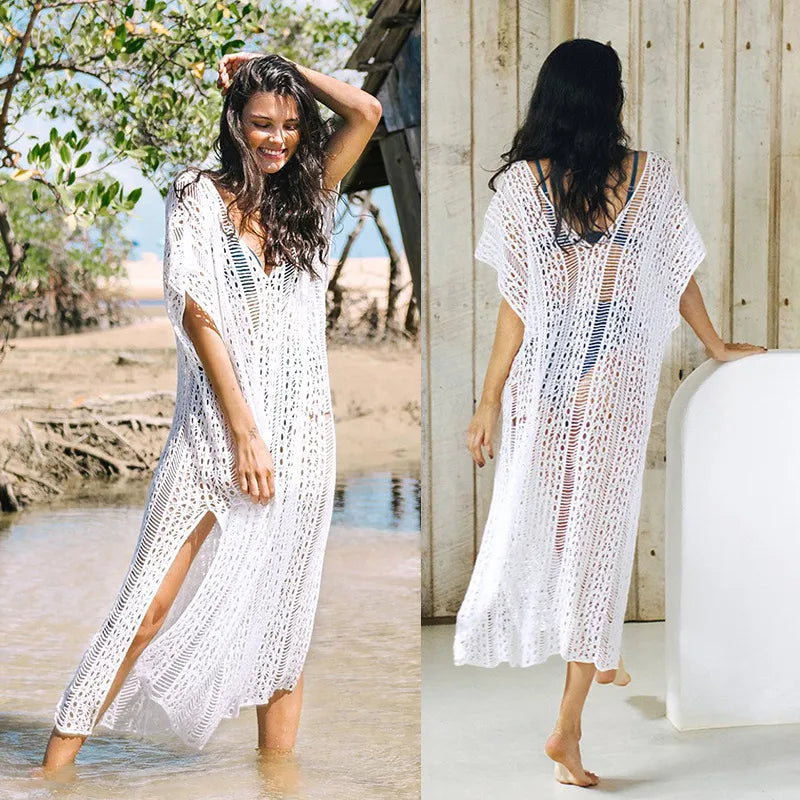 Streetwear Solid Color Cover Ups Linen Polyester Sunscreen Shirt Swimwear