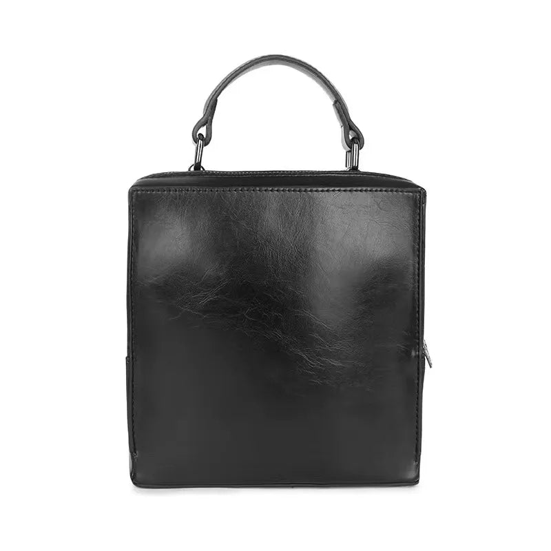 men's medium all seasons pu leather punk handbag