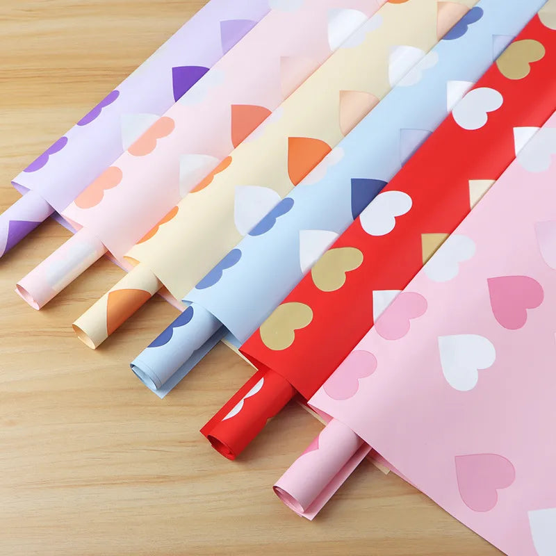 Casual Sweet Heart Shape Paper Date Festival Gift Wrapping Supplies Party Supplies Gift Wrapping Supplies 1 Set