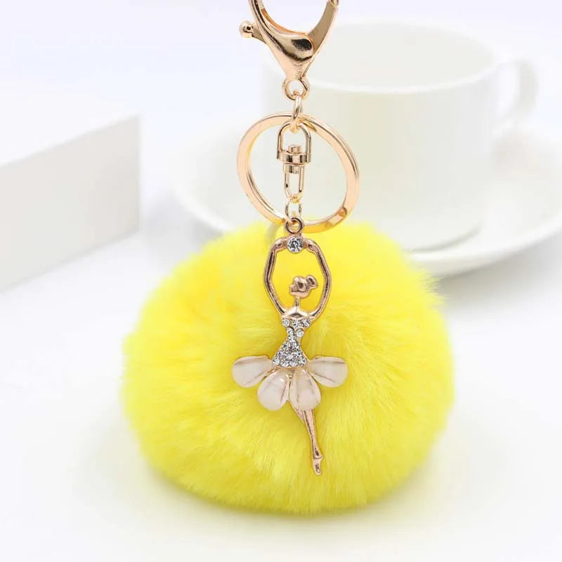 Basic Classic Style Human Plush Women's Bag Pendant Keychain