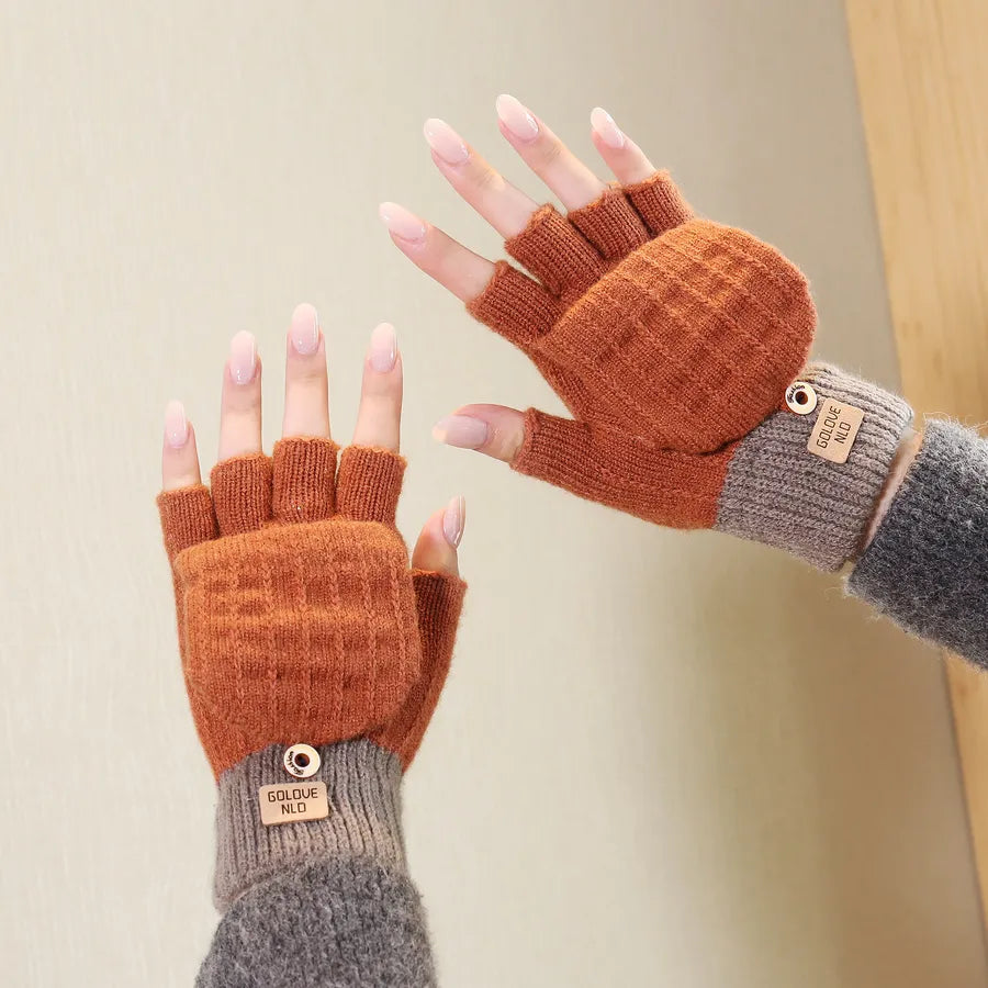women's casual simple style solid color gloves 1 pair