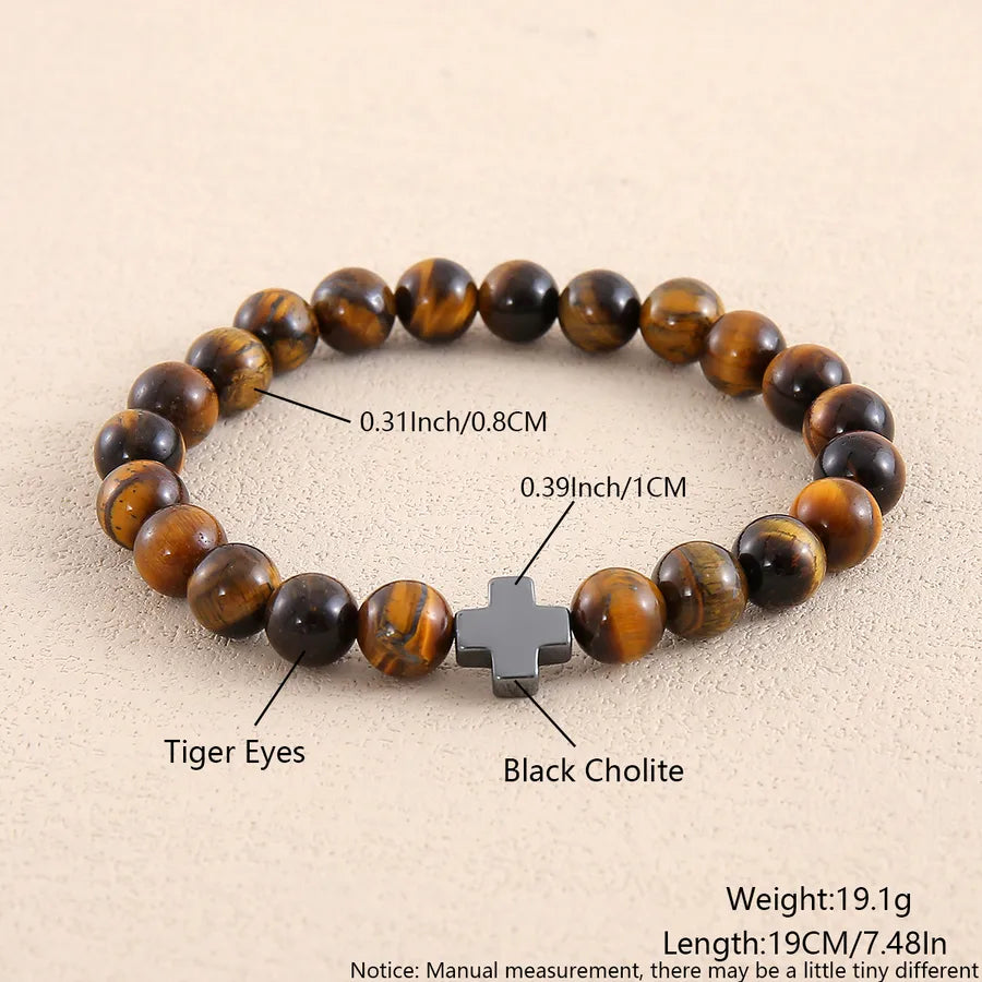 Casual Commute Cross natural stone Wholesale Bracelets