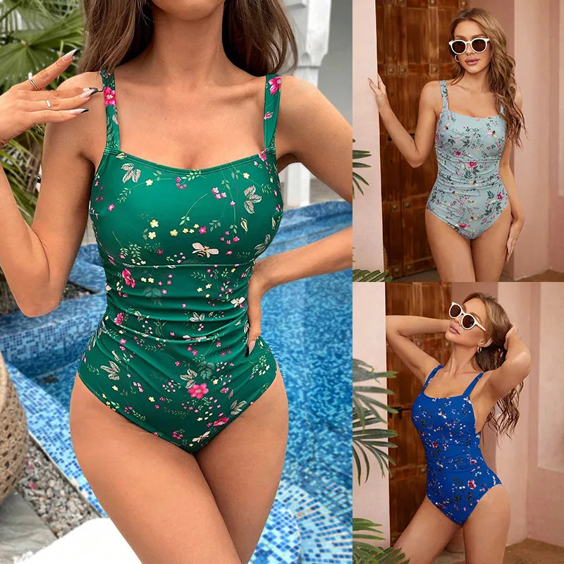 Women's Sexy Ditsy Floral 1 Piece One Pieces Swimwear