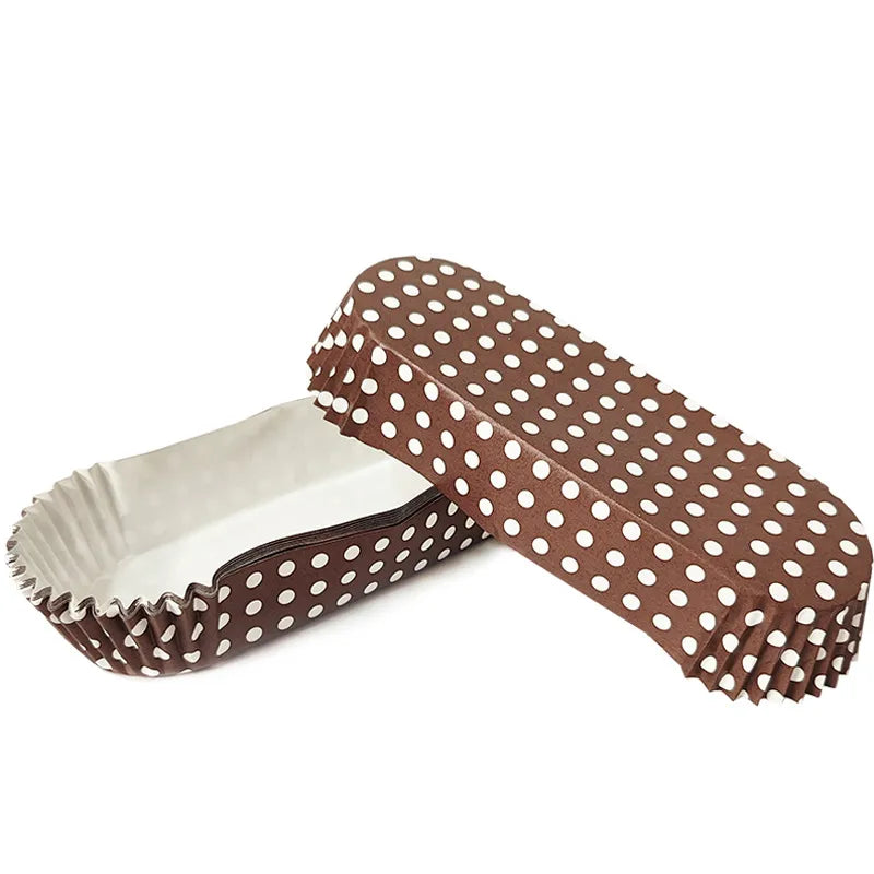 Simple Style Round Dots PET Coated paper cake cups
