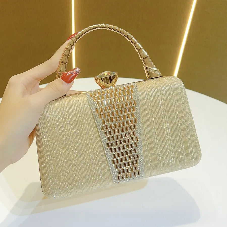 New Fashionable Retro  Party Handbag Women's Evening Dress Bag Crossbody Chain Small Bag For Dinner