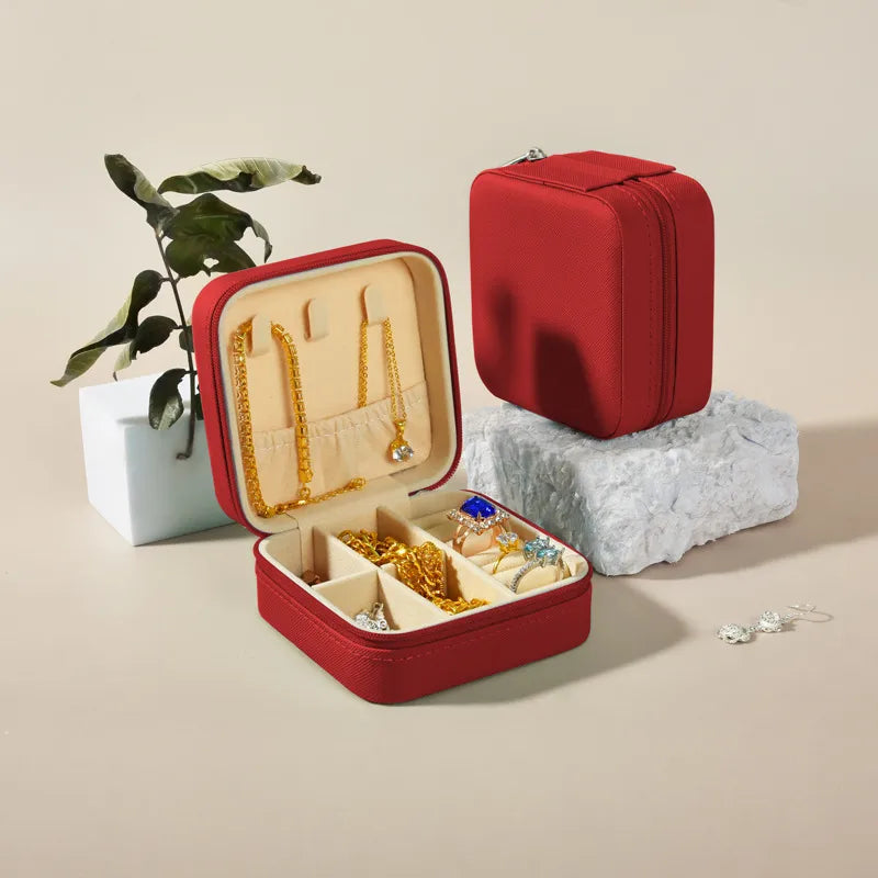 1 Piece Flannel Elegant Simple Style Home Daily Solid Color Jewelry Boxes