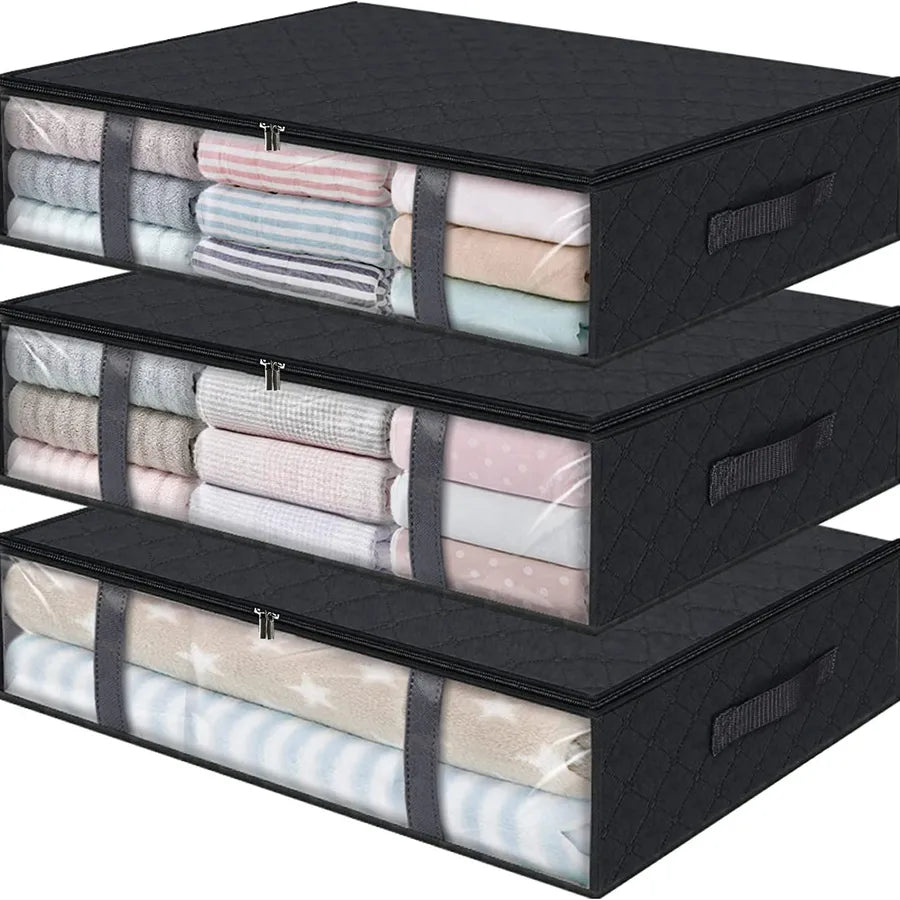 casual solid color nonwoven storage bag