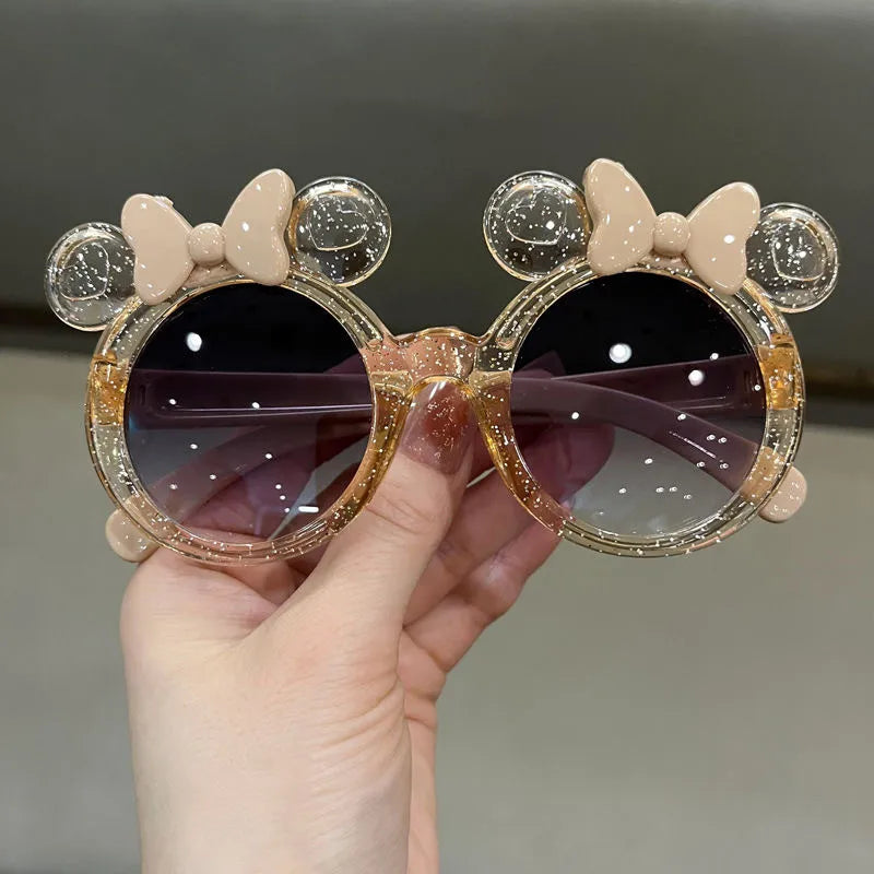 Cute Bow Sunglasses Anti-UV Glasses Starlight Sunglasses Girls Fashion Colorful Star Dot Children's Shape