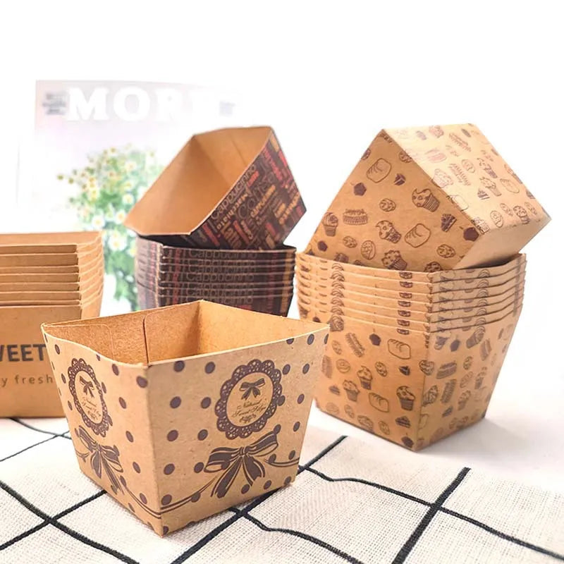 Simple Style Letter Cake Bow Knot Paper Bakeware Cake cup