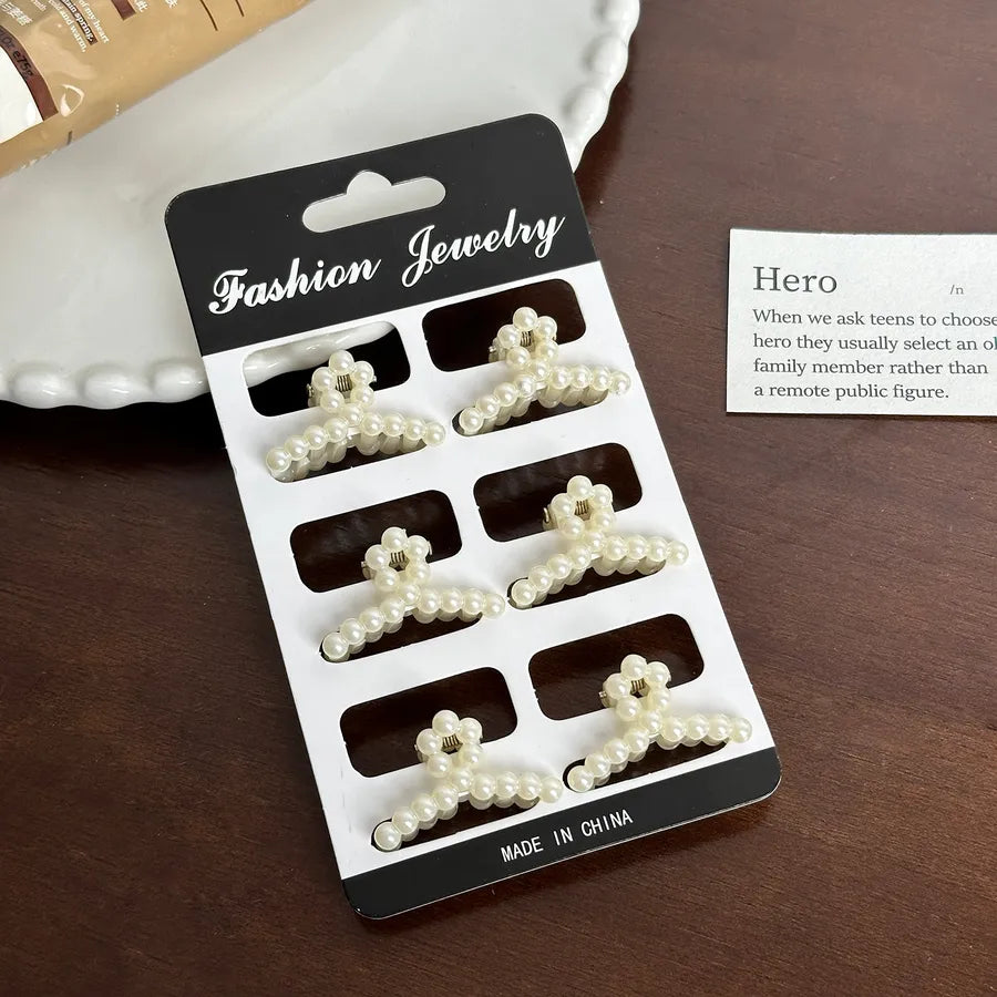 Duowei Jewelry New Version Mini Pearl Hair Accessories Small Elegant Hair Accessories Versatile Bangs Hair Clips Shower Hair Clips